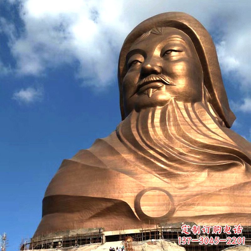 湖北成吉思汗的传奇——大型头像雕塑