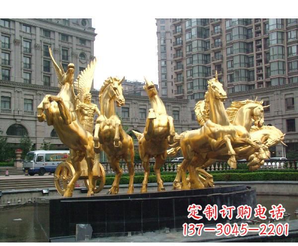 湖北阿波罗的象征——青铜雕塑