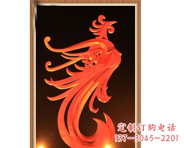 湖北不锈钢凤凰雕塑美丽与传统的完美结合