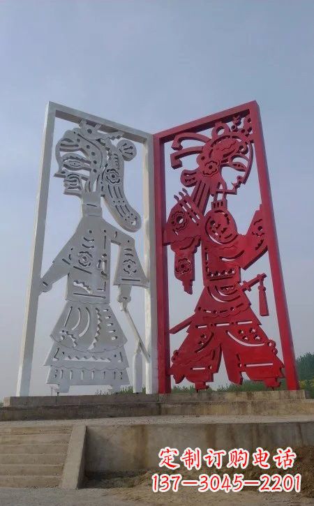 湖北精美皮影戏雕塑——缔造中国城市文化新风貌