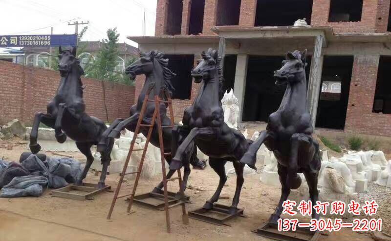 湖北城市广场战马铜雕摆件 (4)