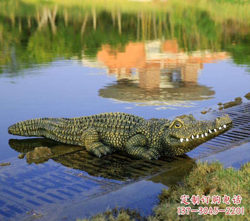 湖北玻璃钢水池雕塑——池塘水景的精美装饰