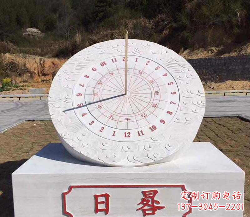 湖北赤道日晷校园石雕把美丽融入校园