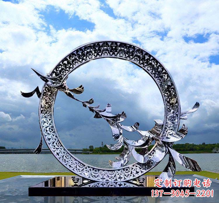 湖北大雁雕塑不锈钢精美雕刻