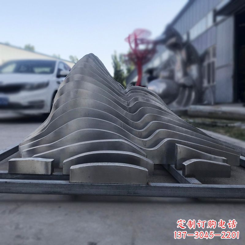 湖北不锈钢假山雕塑精致耐用的艺术品