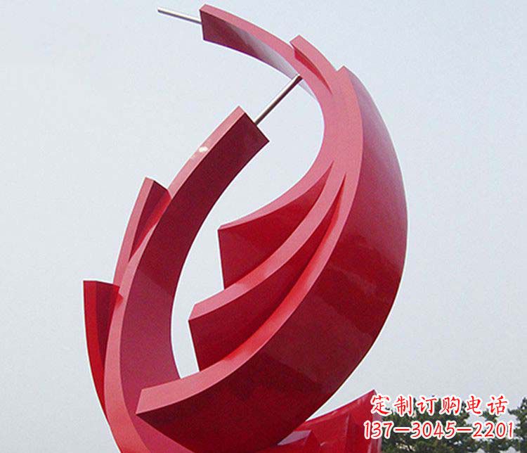 湖北抽象帆船不锈钢雕塑