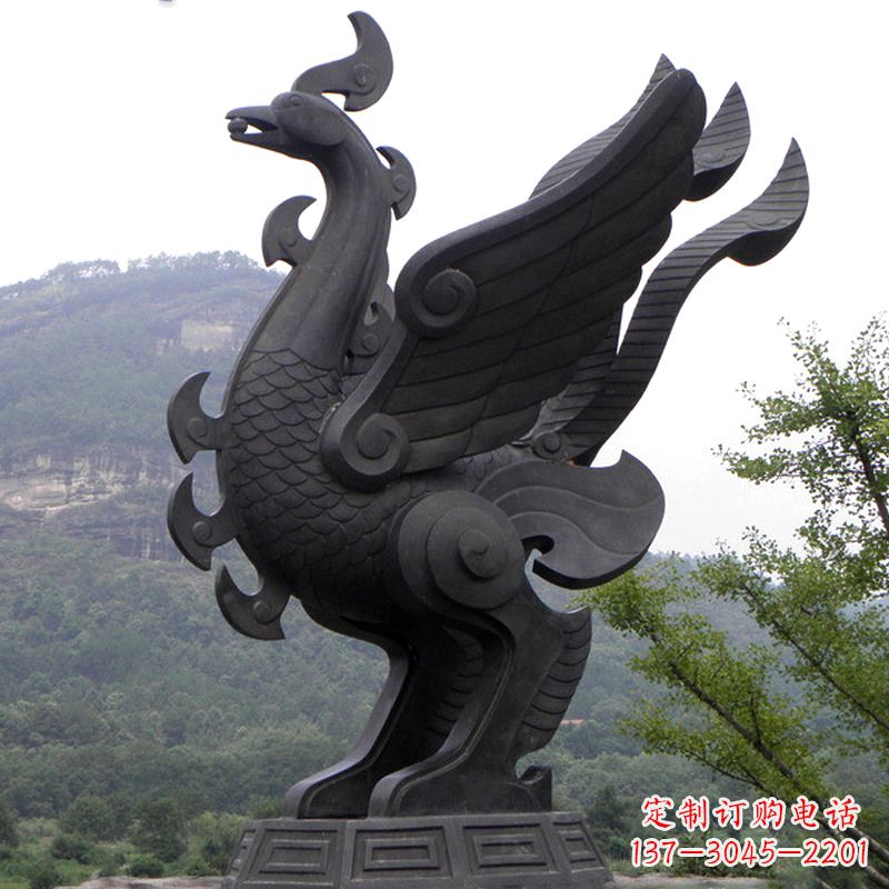 湖北凤凰铜雕传承古神兽之美