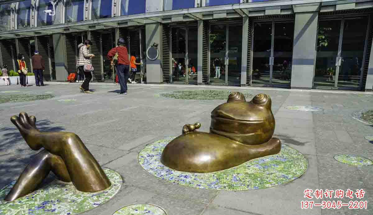 湖北青蛙雕塑传统文化的象征