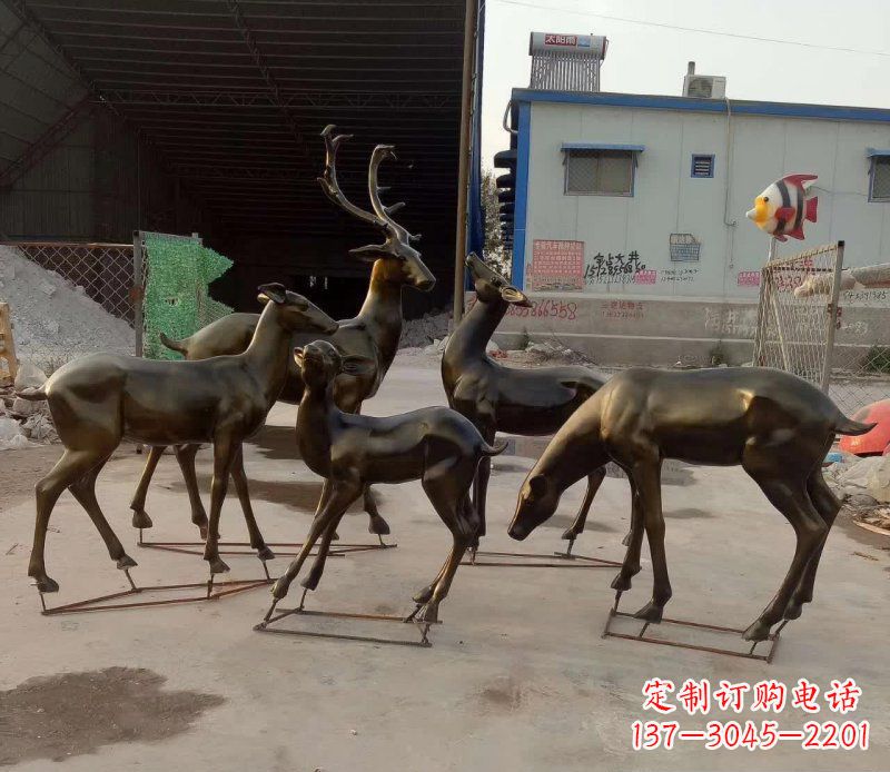 湖北鹿雕塑抽象之美