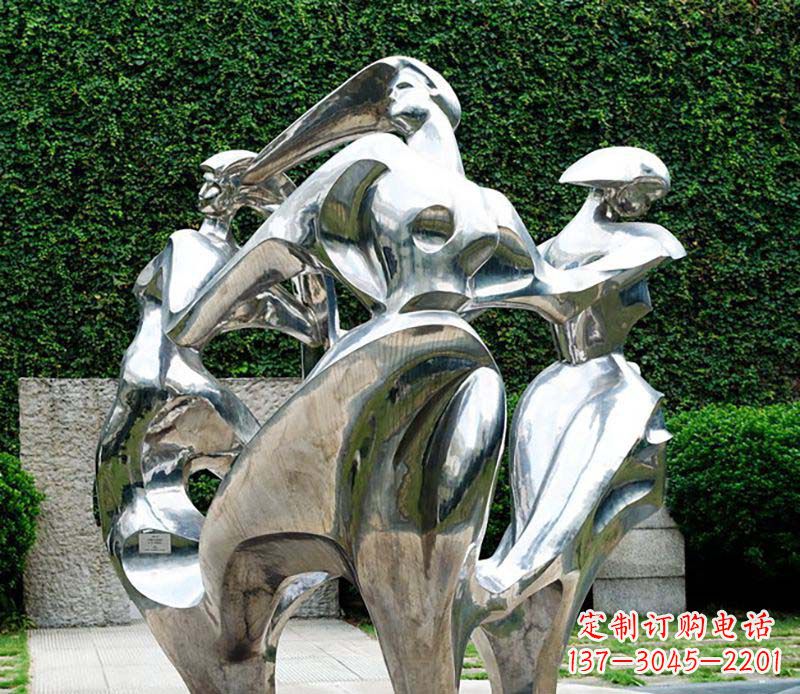 湖北抽象女性的魅力不锈钢景观雕塑