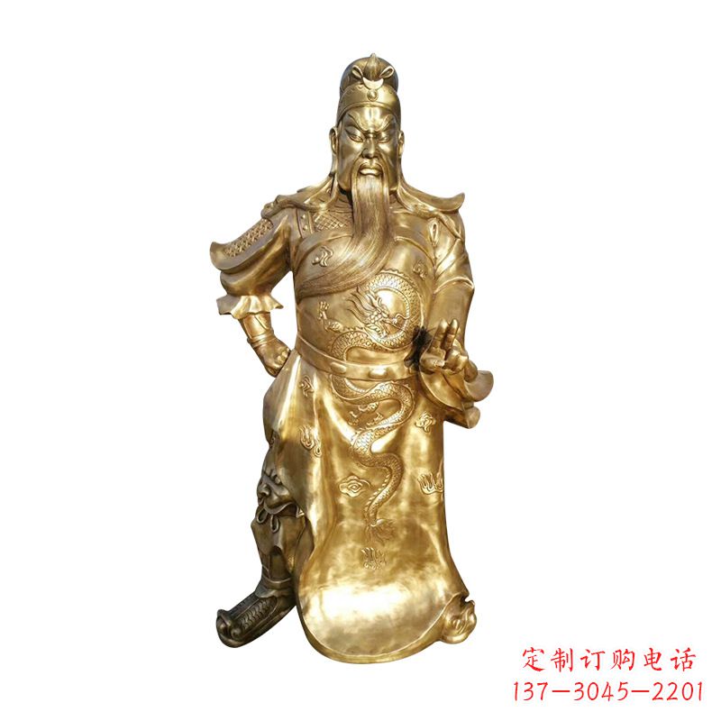 湖北抒写三国历史关羽雕塑