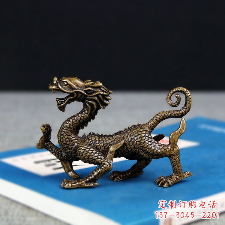 湖北纯铜铸造青龙雕塑
