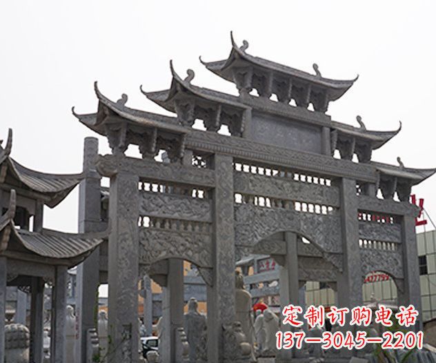 湖北牌坊石雕传承传统文化的艺术精品