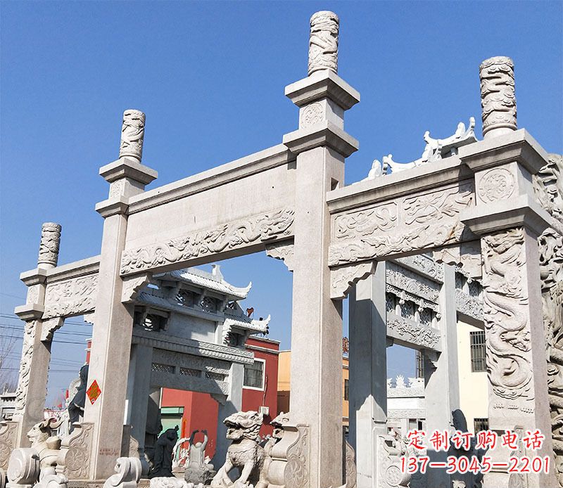 湖北村庄牌坊石雕——记录着悠久历史的传承