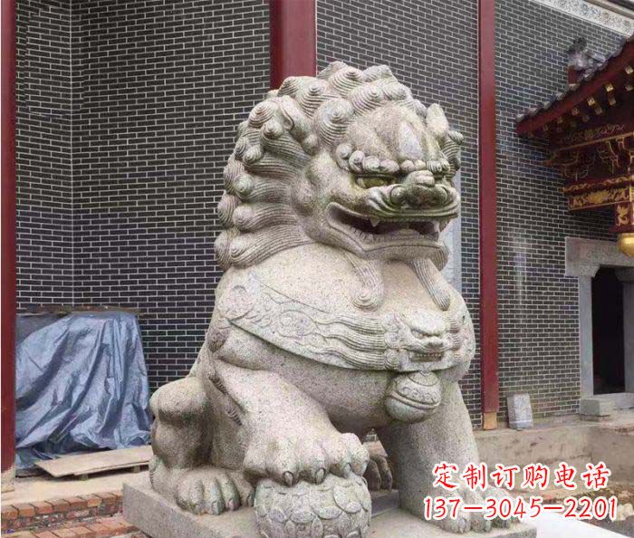 湖北巨型大理石狮子雕塑