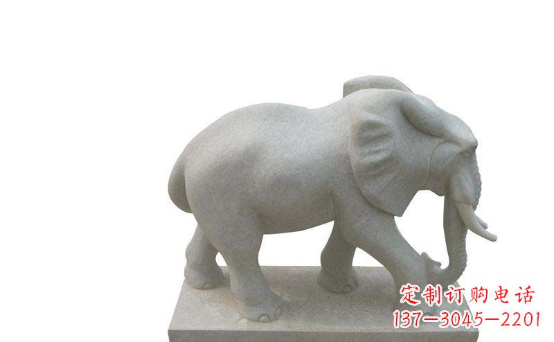 湖北大象雕塑大理石大象公园的精美艺术