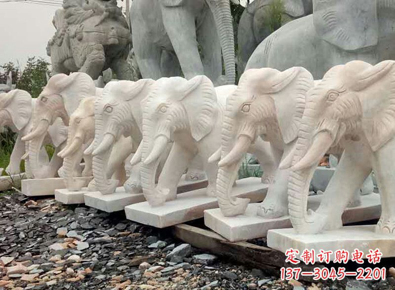 湖北大理石雕的大象