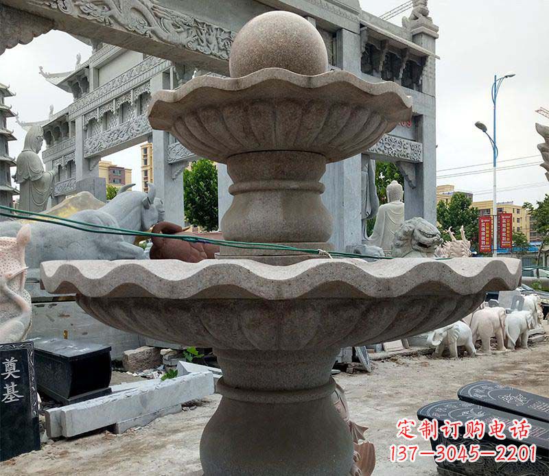 湖北大理石多层喷泉石雕