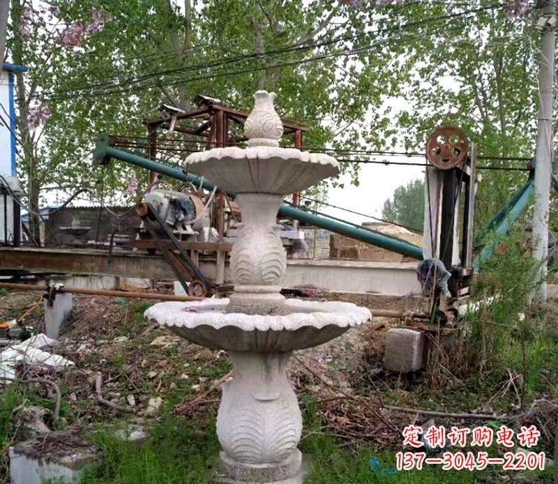 湖北大理石多层喷泉石雕雕塑艺术的精美之作