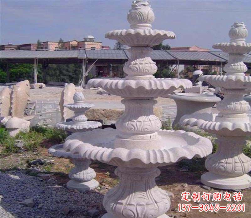 湖北石雕喷泉展现精美的艺术灵感