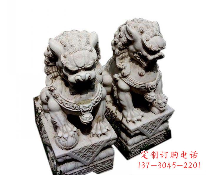 湖北大理石仿古石狮子雕塑