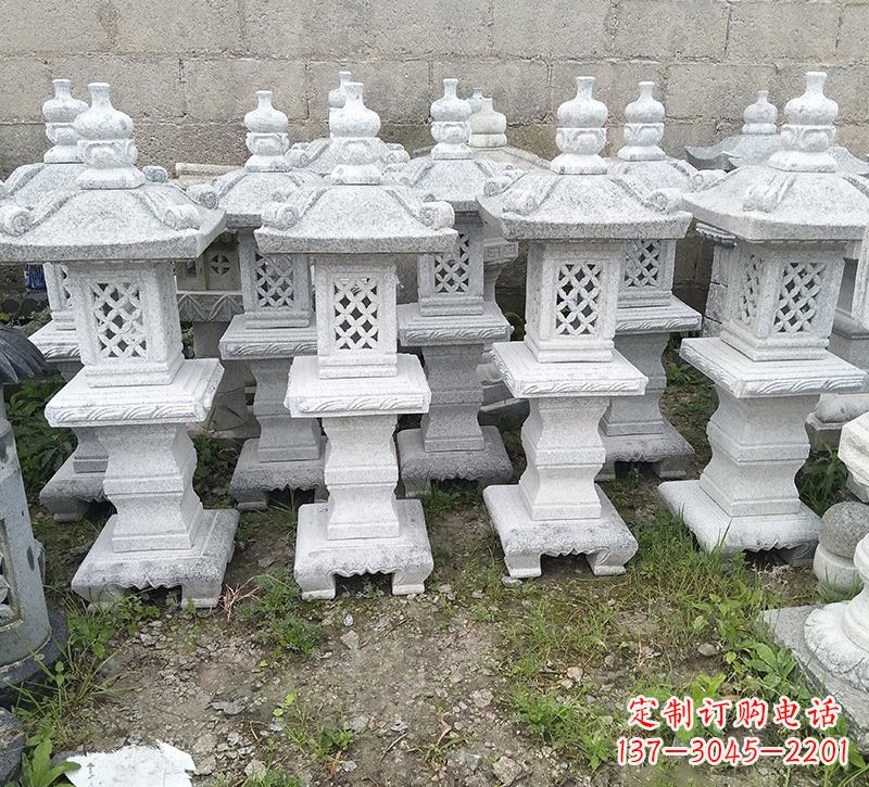 湖北精美大理石石灯雕塑