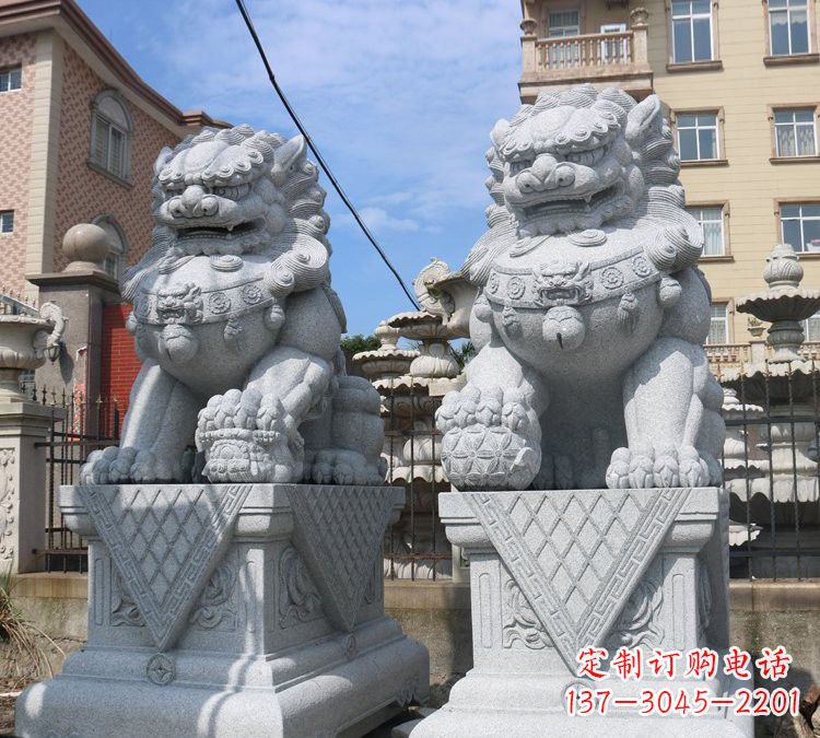 湖北大理石狮子雕塑,助您拥有完美的家居装饰