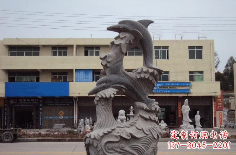 湖北大理石海豚雕塑