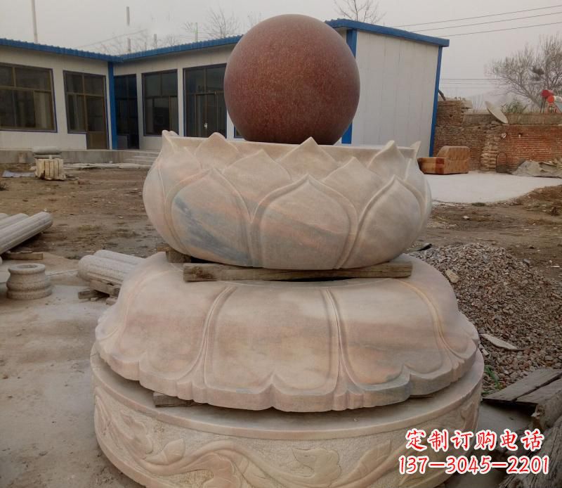 湖北大理石风水球雕塑