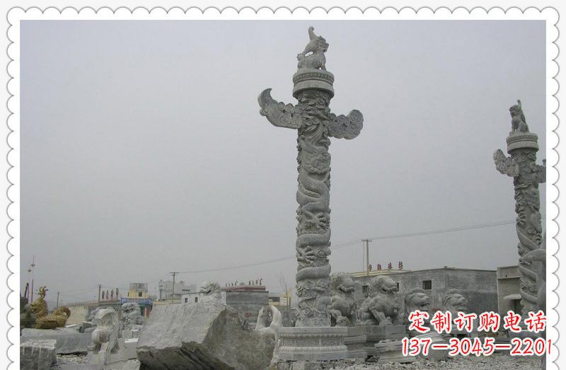 湖北精致雕刻,大理石华表雕塑
