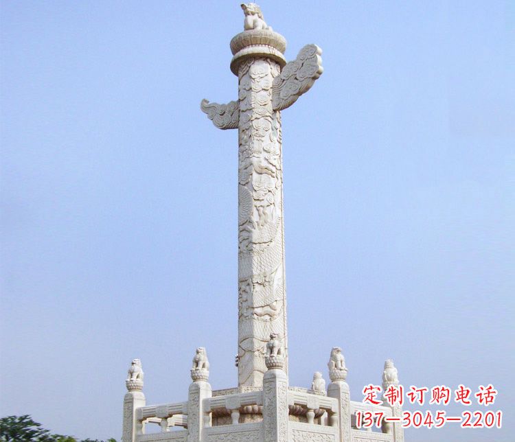 湖北大理石华表雕塑