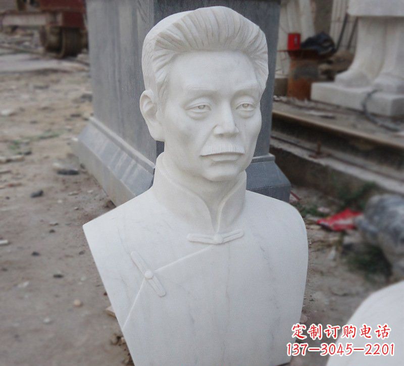 湖北传承文化魅力·鲁迅头像精美雕塑