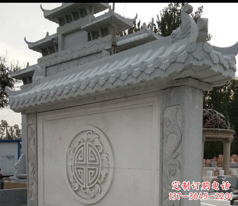 湖北精美大理石影壁雕塑
