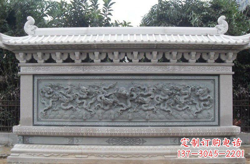湖北大理石九龙壁雕塑