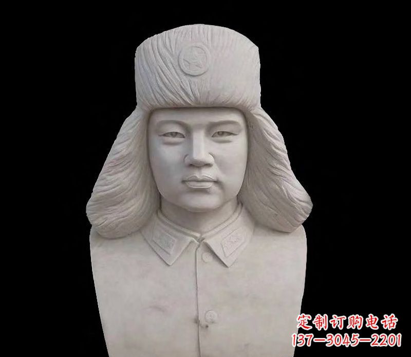 湖北激励青年的雷锋石雕