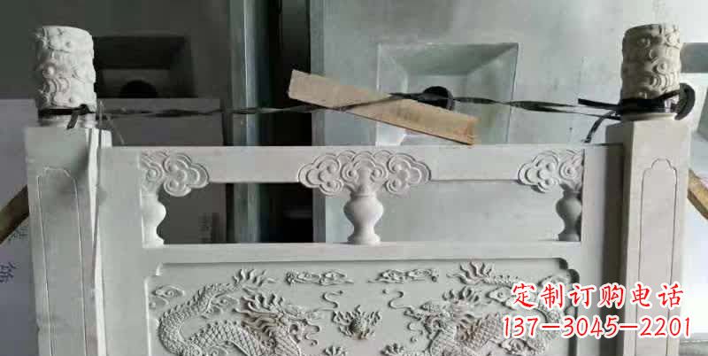湖北大理石龙浮雕栏板雕塑