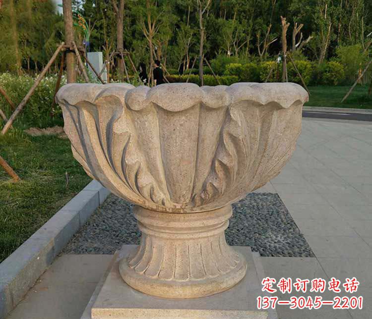 湖北大理石欧式花钵雕塑