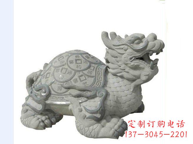 湖北大理石招财龙雕塑