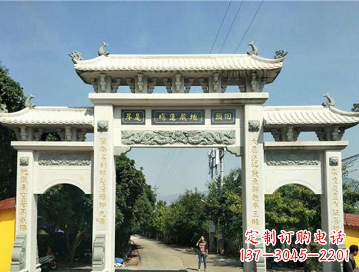 湖北大理石牌坊雕塑