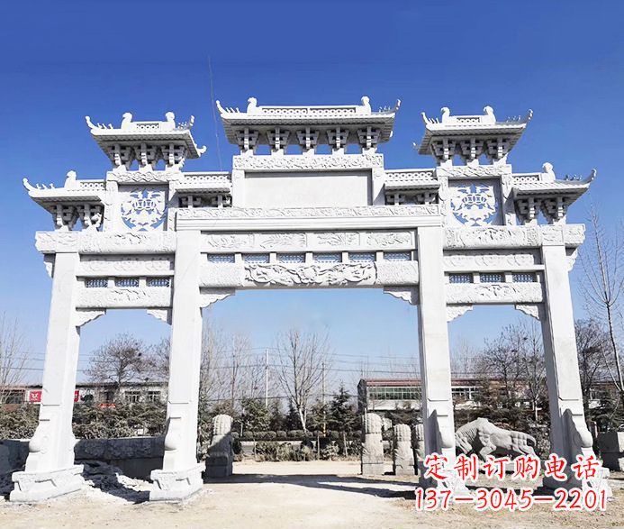 湖北大理石牌坊石雕定制