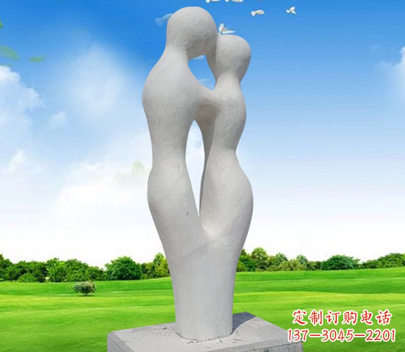 湖北情侣石雕，永恒的爱恋
