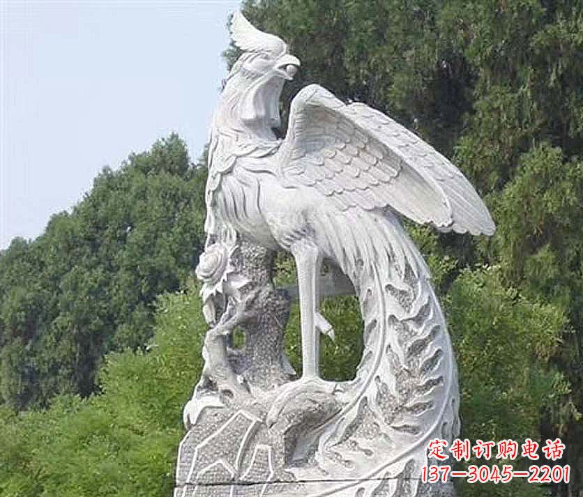 湖北大理石凤凰雕塑