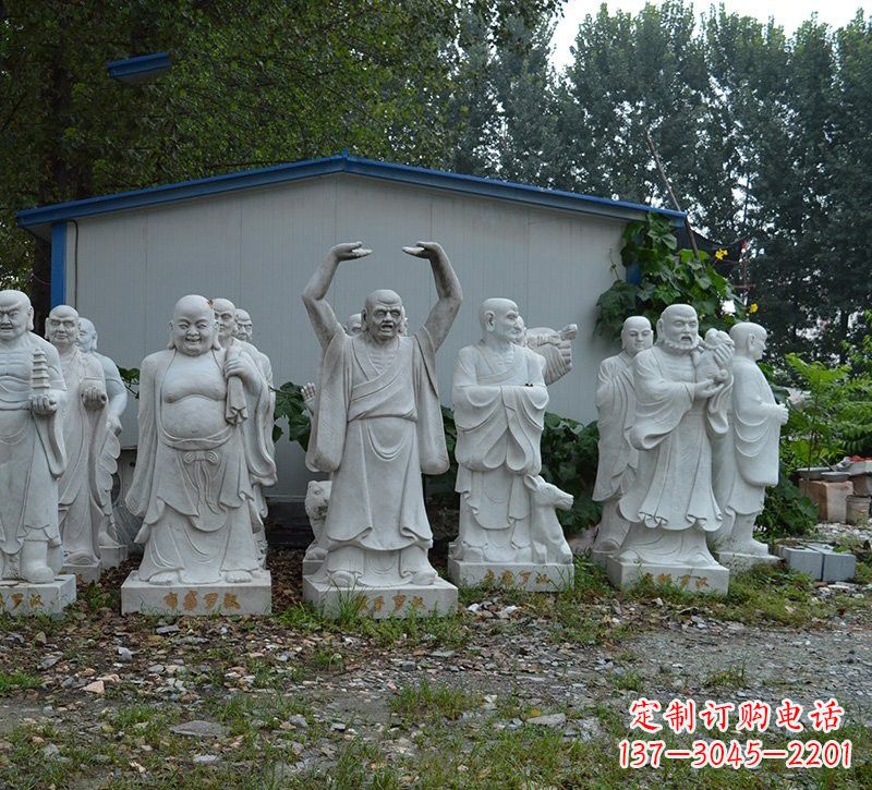 湖北大理石罗汉雕塑,高贵雅致