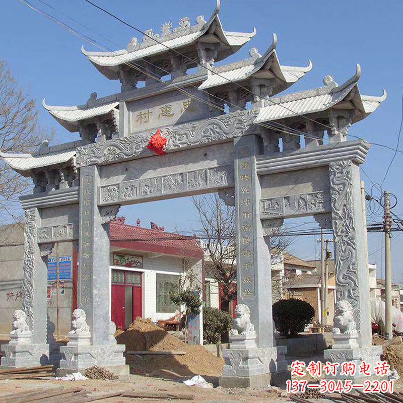湖北大理石牌坊石雕艺术