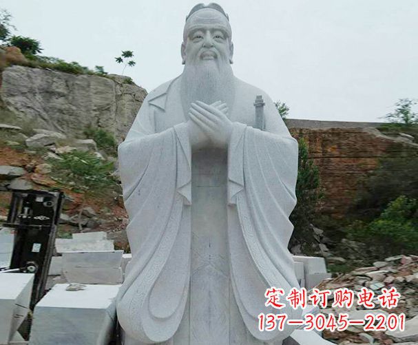 湖北高雅大理石孔子雕塑