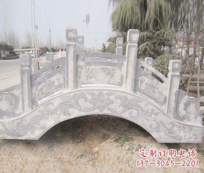 湖北精美大理石小型拱桥石雕