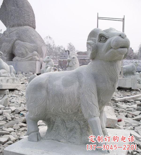 湖北大理石羊雕塑