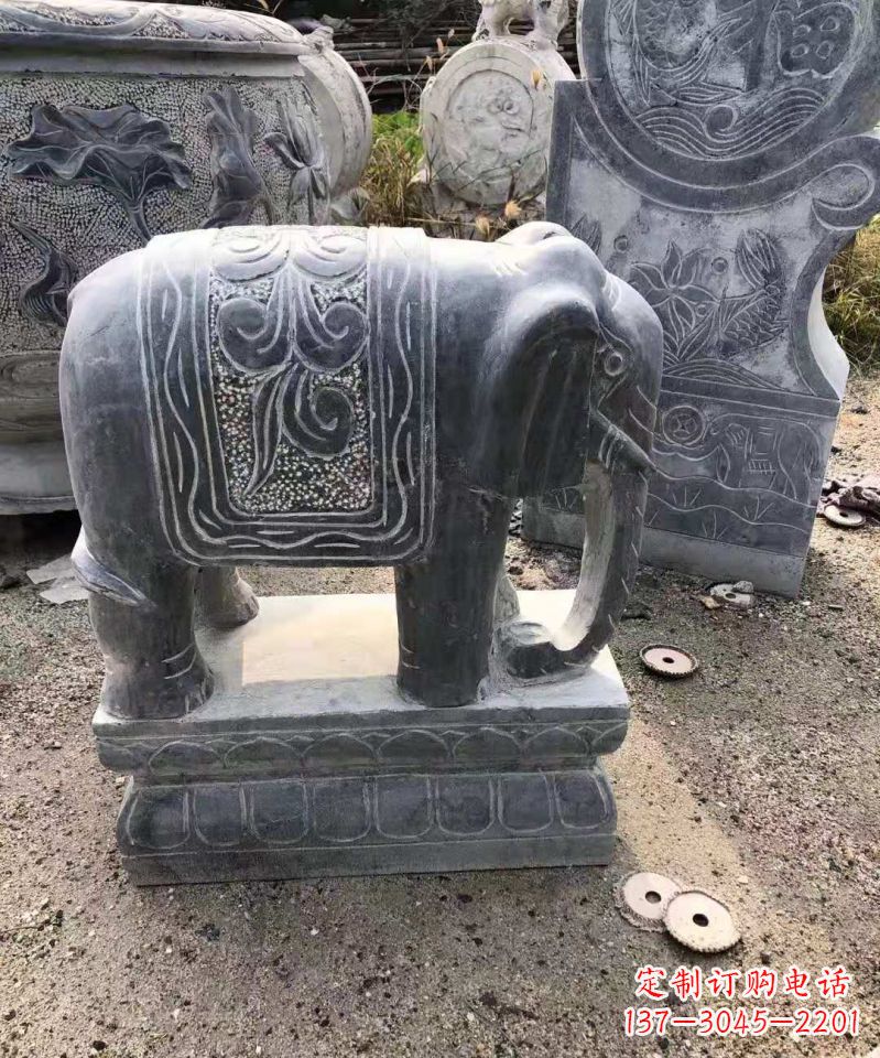 湖北大理石大象雕塑