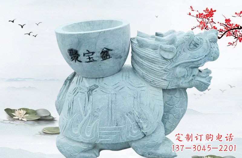 湖北大理石招财龙雕塑
