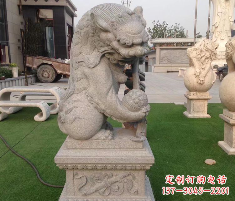 湖北优雅精致的大理石独角兽雕塑